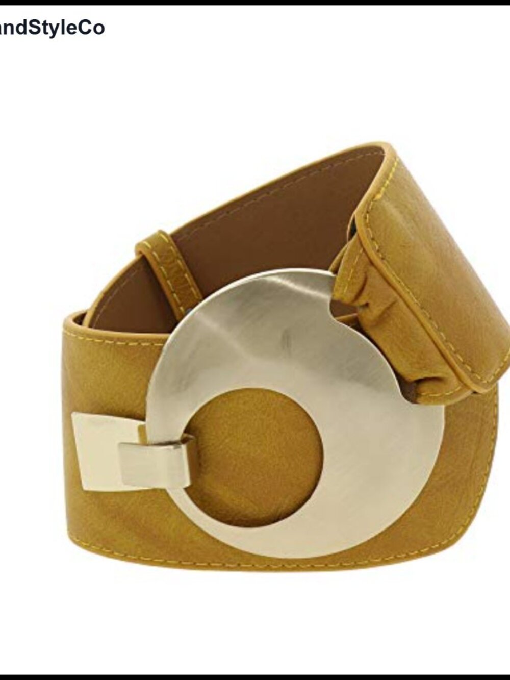 Women's Wide Waist Belt Adjustable PU Leather Waistband